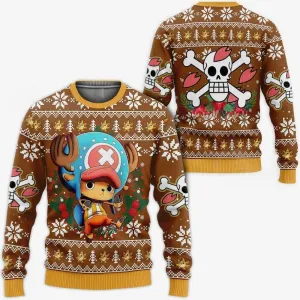 Giftngon - Tony Tony Chopper Ugly Christmas Sweater One Piece Anime Xmas For Kids
