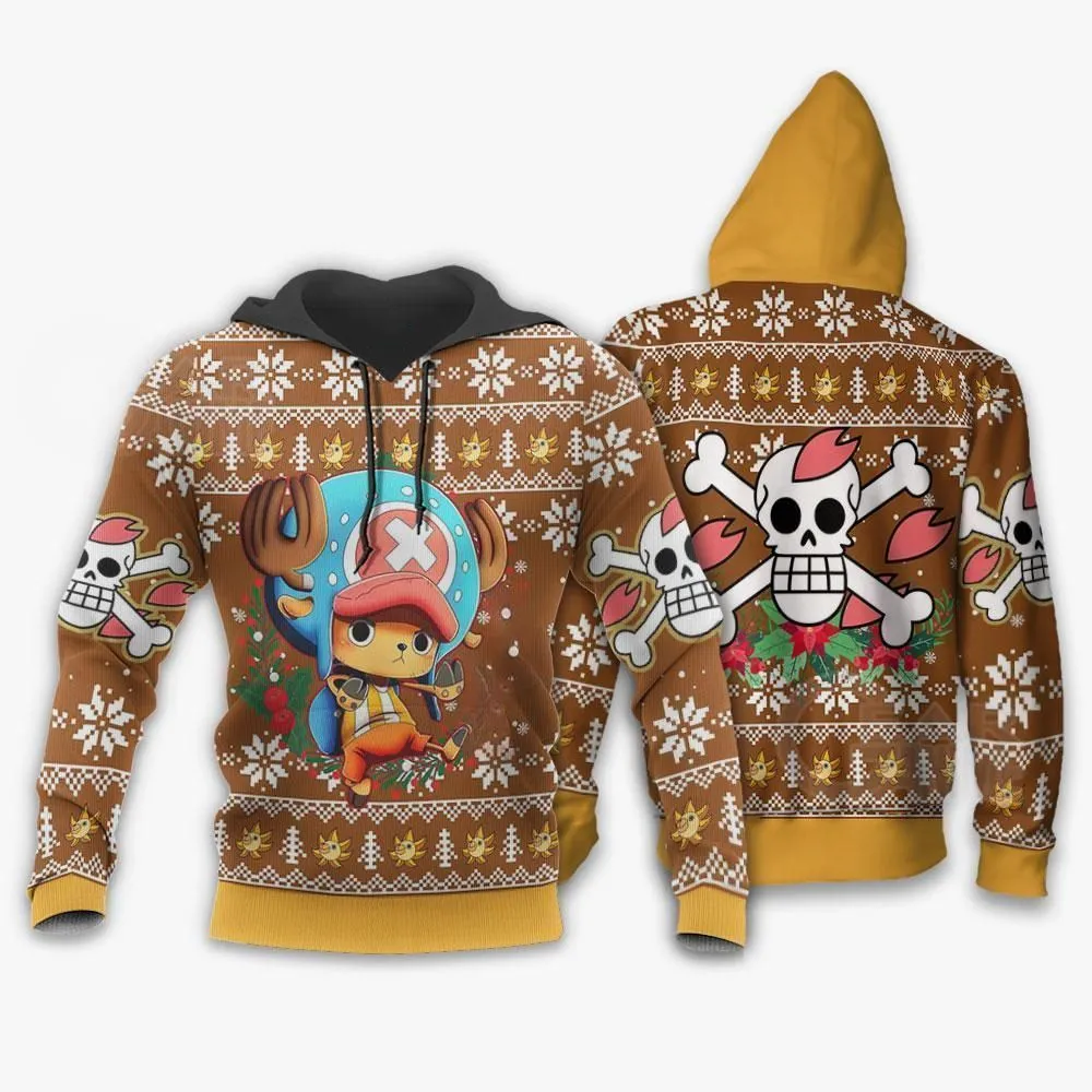 Giftngon - Tony Tony Chopper Ugly Christmas Sweater One Piece Anime Xmas For Kids