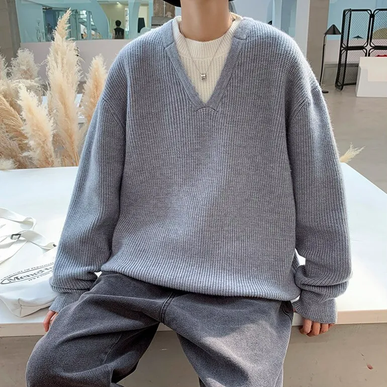 [Korean Style] 4 Colors Crocheted Wool Sweater
