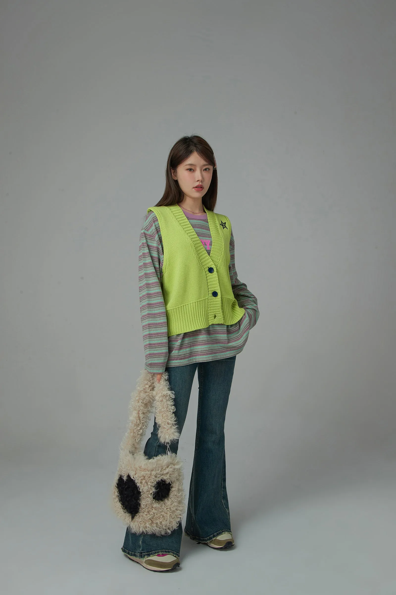 Revolves Around You Star Knit Vest