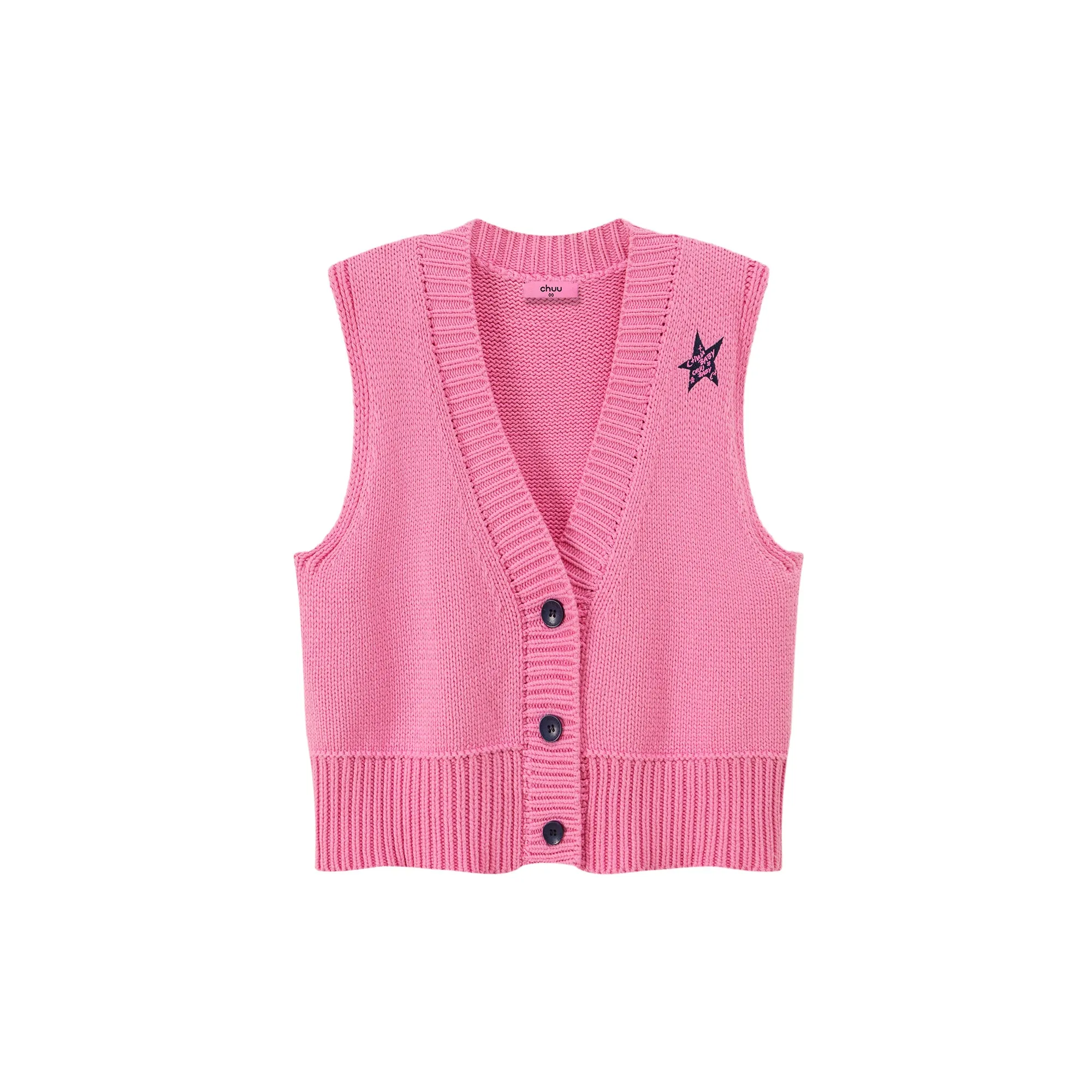 Revolves Around You Star Knit Vest