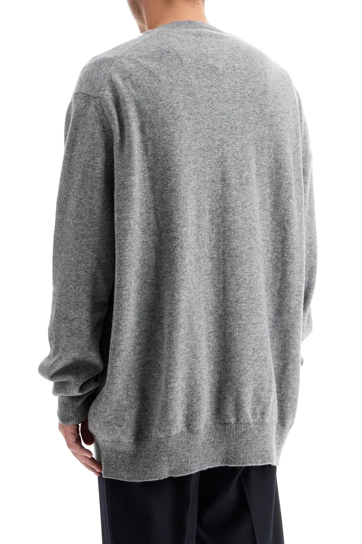 wool yarn pullover sweater FN N009 W24 GREY